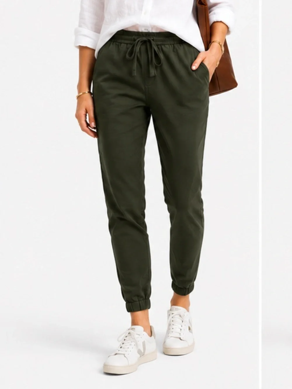 J. Crew Olive Drawstring Jogger Pants